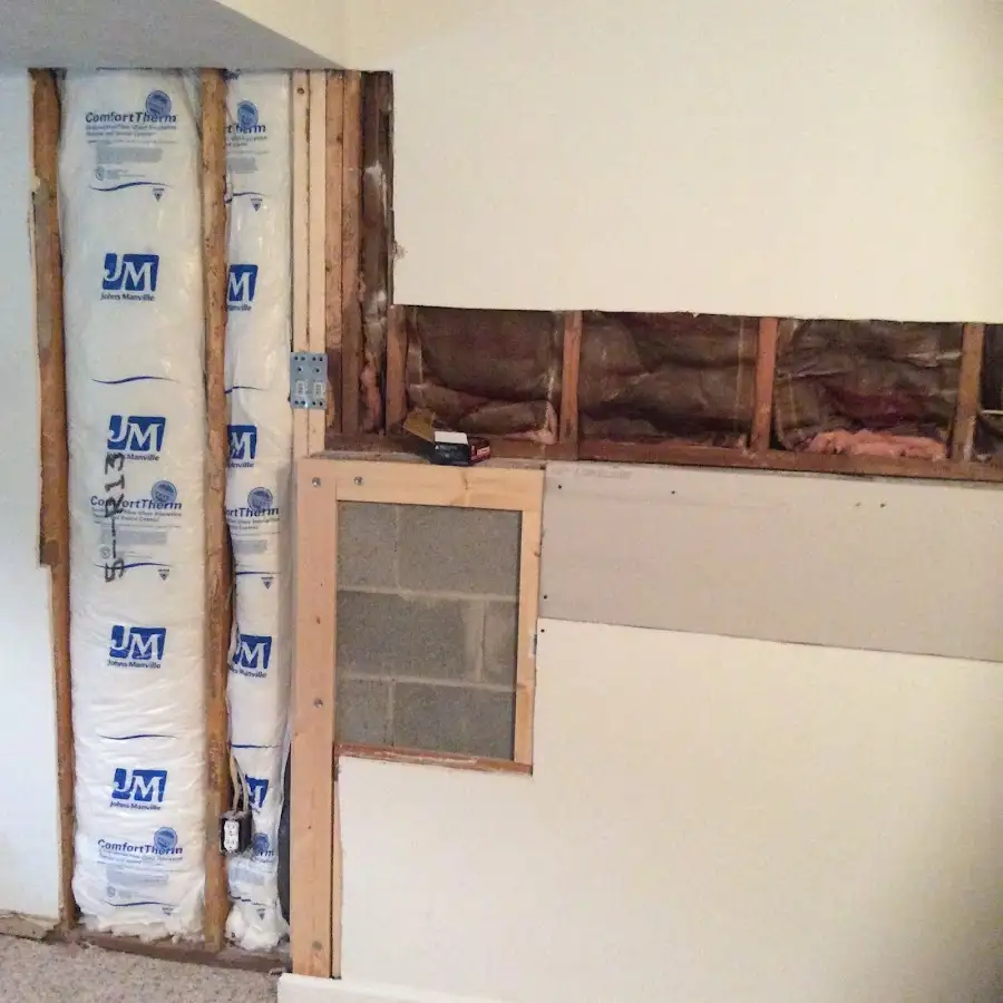 Wall insulation replacement during Odor Removal & Deodorization in St. Robert